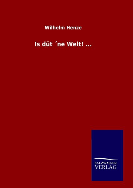 Produktbild: Is d&uuml;t &acute;ne Welt! ...