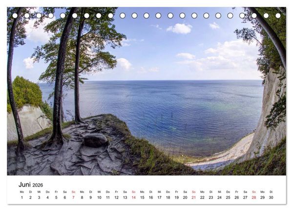 Produktbild: Der Hochuferweg im Jasmund Nationalpark (Tischkalender 2026 DIN A5 quer), CALVENDO Monatskalender