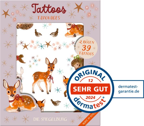 Produktbild: Tattoos - Wintertiere im Weihnachtswald