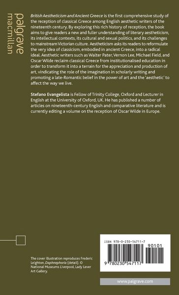 Produktbild: British Aestheticism and Ancient Greece