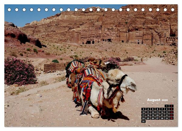 Produktbild: Petra - Felsenstadt in der W&uuml;ste (Tischkalender 2026 DIN A5 quer), CALVENDO Monatskalender