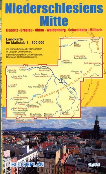 Produktbild: Landkarte Niederschlesiens Mitte