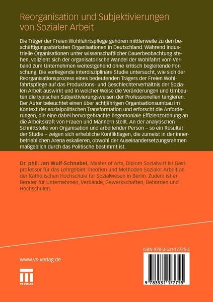 Produktbild: Reorganisation und Subjektivierungen von Sozialer Arbeit
