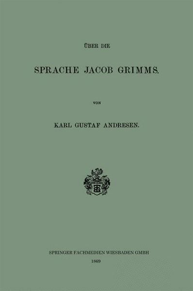 Produktbild: &Uuml;ber die Sprache Jacob Grimms