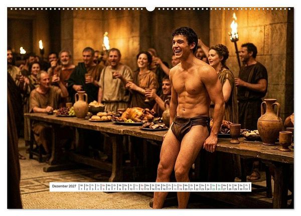 Produktbild: Echte Kerle &ndash; Gladiatoren (Wandkalender 2027 DIN A2 quer), CALVENDO Monatskalender