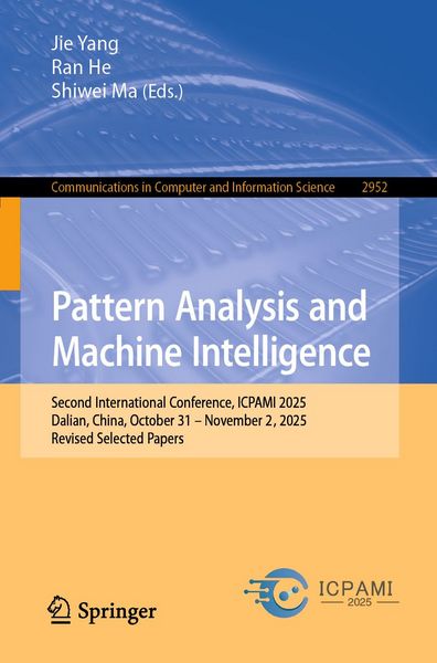 Produktbild: Pattern Analysis and Machine Intelligence