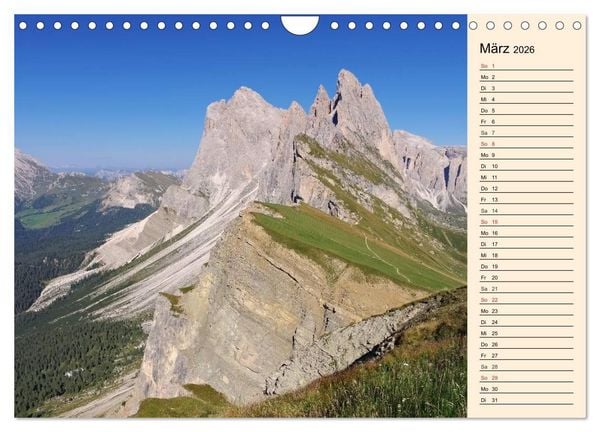 Produktbild: S&uuml;dtirol - Zwischen Ortler und Dolomiten (Wandkalender 2026 DIN A4 quer), CALVENDO Monatskalender