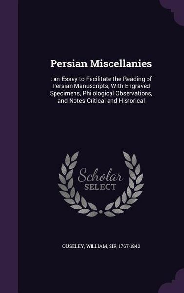 Produktbild: Persian Miscellanies