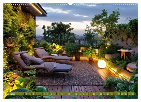 Produktbild: Urban Jungle - wohnen mit Pflanzen (Wandkalender 2026 DIN A2 quer), CALVENDO Monatskalender