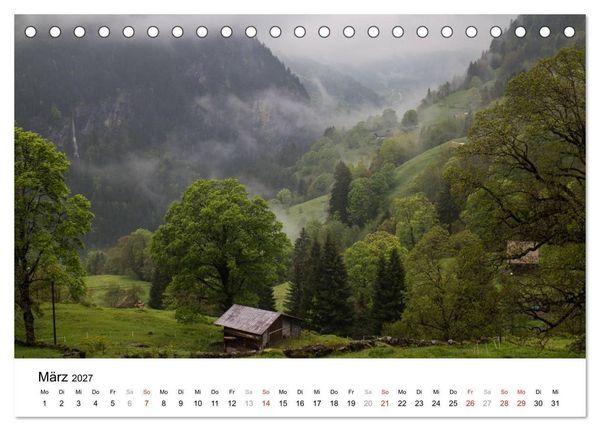 Produktbild: Berner Oberland (Tischkalender 2027 DIN A5 quer), CALVENDO Monatskalender