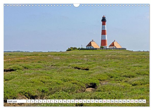 Produktbild: Moin Nordfriesland - Urlaub an der Nordseek&uuml;ste (Wandkalender 2026 DIN A3 quer), CALVENDO Monatskalender