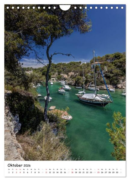 Produktbild: Mallorca - wild und romantisch (Wandkalender 2026 DIN A4 hoch), CALVENDO Monatskalender