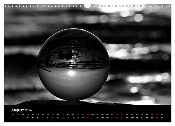Produktbild: R&uuml;gen in schwarz-wei&szlig; (Wandkalender 2026 DIN A3 quer), CALVENDO Monatskalender