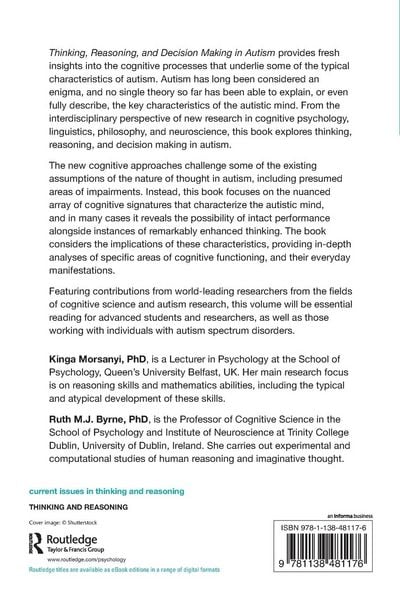 Produktbild: Thinking, Reasoning, and Decision Making in Autism