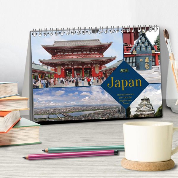 Produktbild: Japan - Impressionen aus dem Land der aufgehenden Sonne (Tischkalender 2026 DIN A5 quer), CALVENDO Monatskalender
