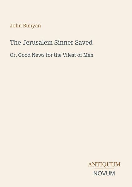 Produktbild: The Jerusalem Sinner Saved