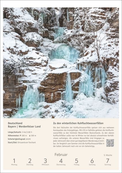Produktbild: Wanderlust Wochen-Kulturkalender 2027 - 53 Touren von der K&uuml;ste bis zu den Alpen
