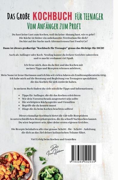 Produktbild: Das gro&szlig;e Teenager Kochbuch: Das ultimative Anf&auml;nger-Kochbuch f&uuml;r Teenager!