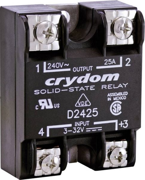 Produktbild: Crydom Halbleiterrelais H12WD4850 50 A Schaltspannung (max.): 660 V/AC Nullspannungsschaltend 1 St.