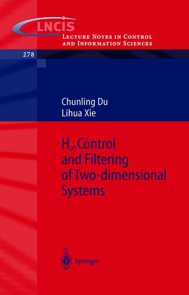Produktbild: H_infinity Control and Filtering of Two-Dimensional Systems
