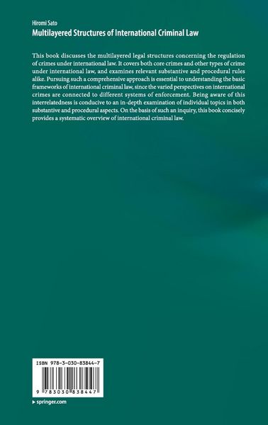 Produktbild: Multilayered Structures of International Criminal Law