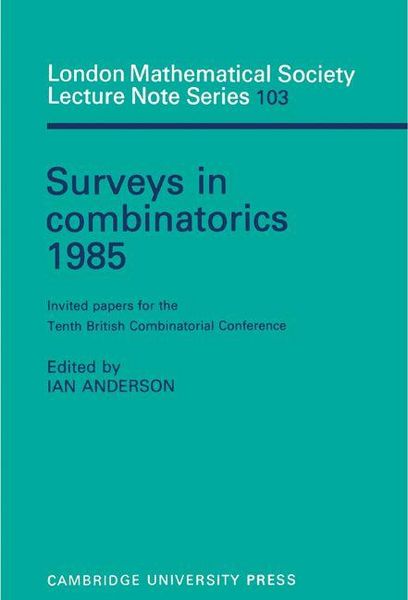 Produktbild: Surveys in Combinatorics 1985
