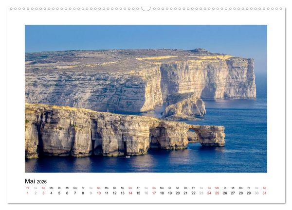 Produktbild: Magisches Malta und Gozo (hochwertiger Premium Wandkalender 2026 DIN A2 quer), Kunstdruck in Hochglanz