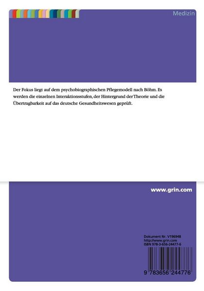 Produktbild: &Uuml;berblick und Kritik: Psychobiographisches Pflegemodell nach Erwin B&ouml;hm