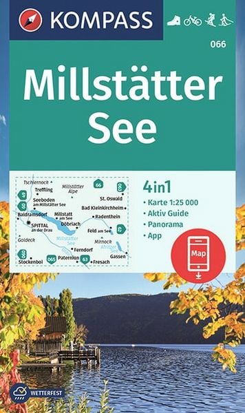 Produktbild: KOMPASS Wanderkarte 066 Millst&auml;tter See 1:25.000