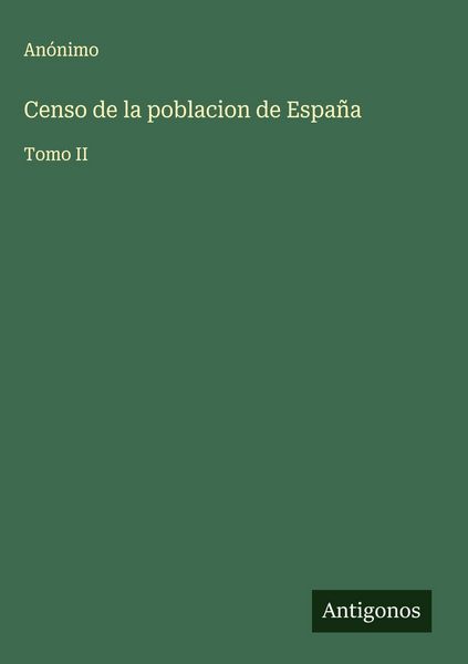 Produktbild: Censo de la poblacion de Espa&ntilde;a