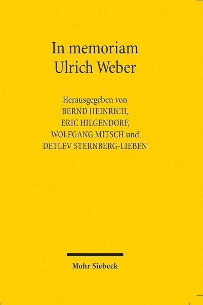Produktbild: In memoriam Ulrich Weber