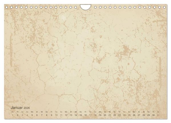 Produktbild: Vintage DIY Bastel-Kalender - Zum Selbstgestalten (Wandkalender 2026 DIN A4 quer), CALVENDO Monatskalender