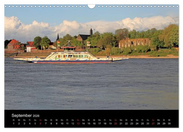 Produktbild: Von Ufer zu Ufer, Wege &uuml;ber den Rhein in D&uuml;sseldorf (Wandkalender 2026 DIN A3 quer), CALVENDO Monatskalender