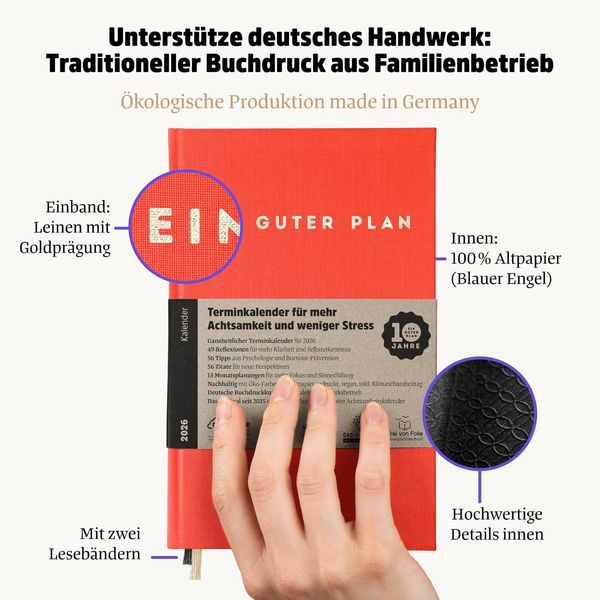 Ein Guter Plan Mini 2025 - Achtsamkeitskalender Im DIN A6 Format Für Mehr Selbstfürsorge