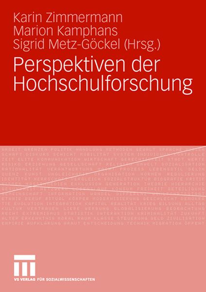 Produktbild: Perspektiven der Hochschulforschung