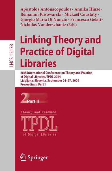 Produktbild: Linking Theory and Practice of Digital Libraries