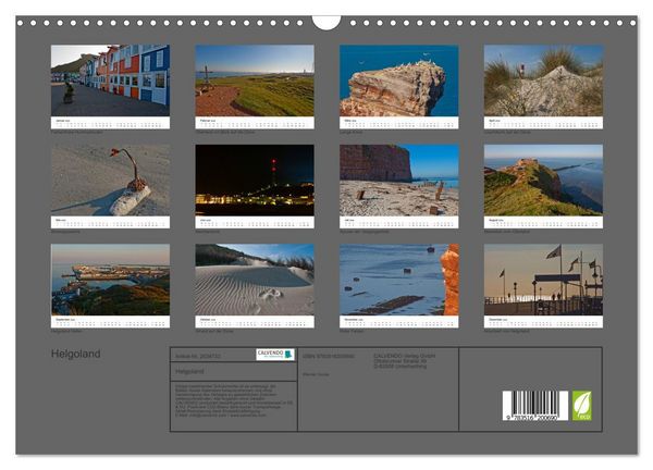 Produktbild: Helgoland (Wandkalender 2026 DIN A3 quer), CALVENDO Monatskalender