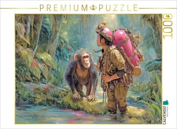 CALVENDO Puzzle Dschungelentdecker | 1000 Teile Lege-Größe 64x48cm Foto-Puzzle für glückliche Stunden