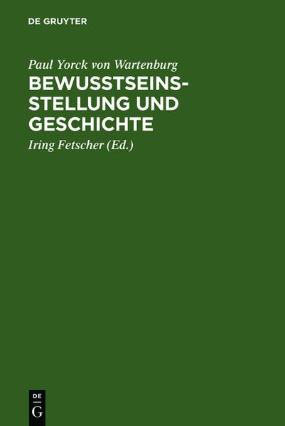 Produktbild: Bewusstseinsstellung und Geschichte