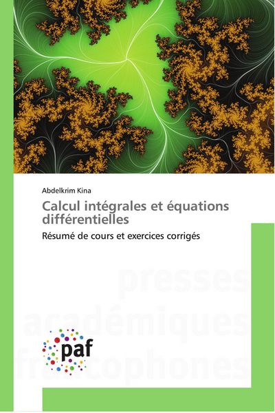Produktbild: Calcul int&eacute;grales et &eacute;quations diff&eacute;rentielles