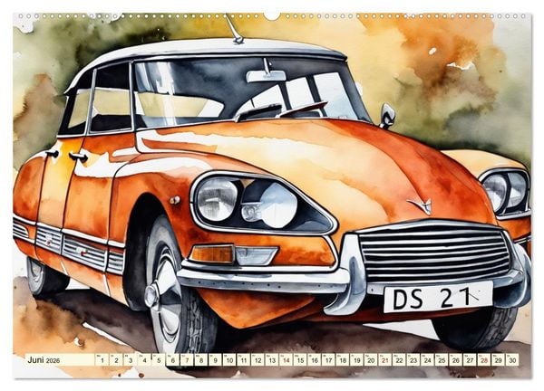 Produktbild: Oldtimer - Kultmodelle aus den 1960er Jahren (Wandkalender 2026 DIN A2 quer), CALVENDO Monatskalender