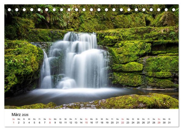Produktbild: Neuseeland - Atemberaubende Natur und Landschaften (Tischkalender 2026 DIN A5 quer), CALVENDO Monatskalender