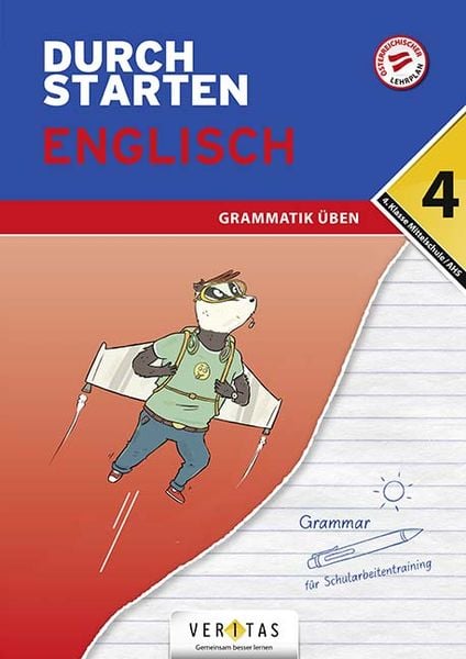 Durchstarten Englisch 4. Klasse Mittelschule/AHS Grammatik üben, Taschenbuch von Franz Zach, VERITAS Verlags- und Handelsgesellschaft m.b.H.,