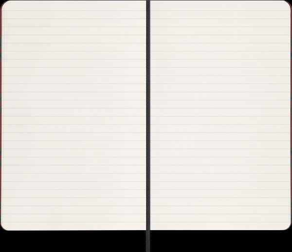 Produktbild: Moleskine Silk Notizbuch large/A5, liniert, fester Einband, Bordeaux