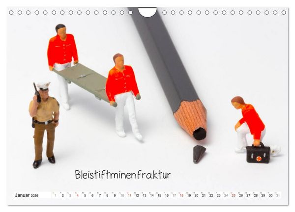 Produktbild: Uhraufzieher ... und andere Mini-Welten (Wandkalender 2026 DIN A4 quer), CALVENDO Monatskalender