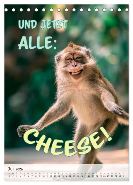 Produktbild: Tierisch erwischt (Tischkalender 2026 DIN A5 hoch), CALVENDO Monatskalender