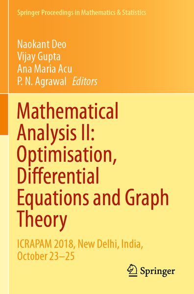 Produktbild: Mathematical Analysis II: Optimisation, Differential Equations and Graph Theory