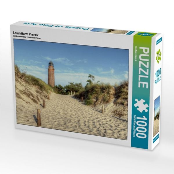CALVENDO Puzzle Leuchtturm Prerow | 1000 Teile Lege-Größe 64x48cm Foto-Puzzle für glückliche Stunden