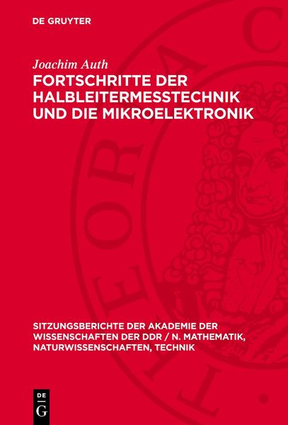 Produktbild: Fortschritte der Halbleiterme&szlig;technik und die Mikroelektronik