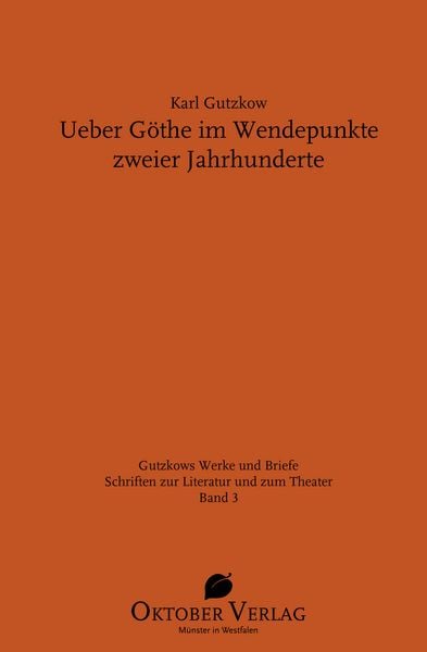 Produktbild: Ueber G&ouml;the im Wendepunkte zweier Jahrhunderte